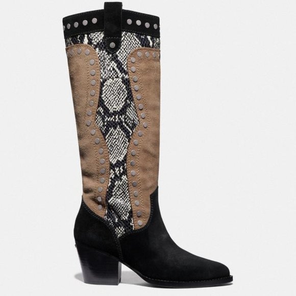 Coach Shoes - NWOT Coach Payton Western Knee-High Boot